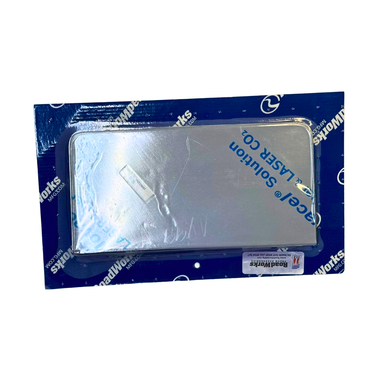 Mounted IFTA Trim Panel 5″ × 10″ | Mirror-Polished Stainless Steel | RoadWorks