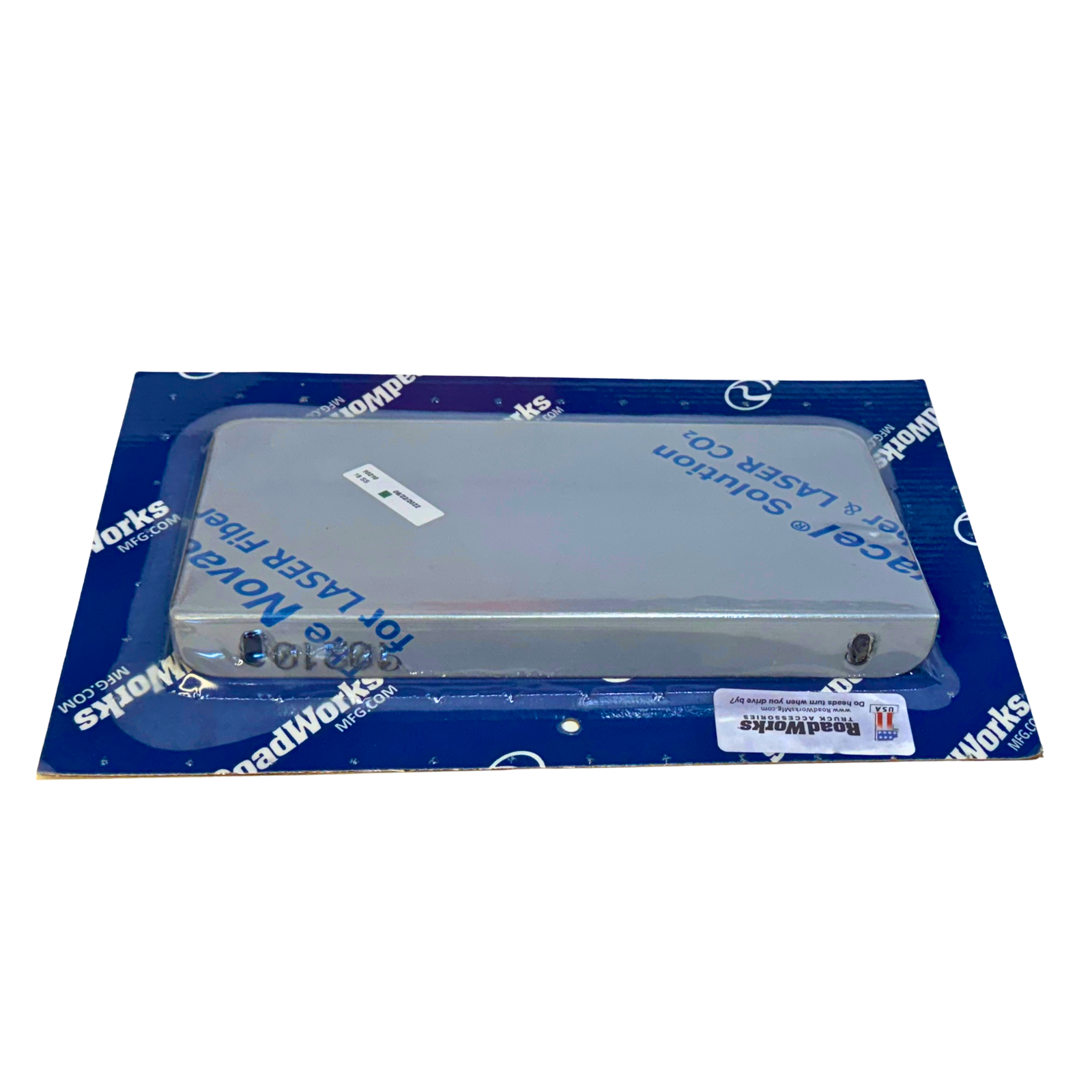 Mounted IFTA Trim Panel 5″ × 10″ | Mirror-Polished Stainless Steel | RoadWorks