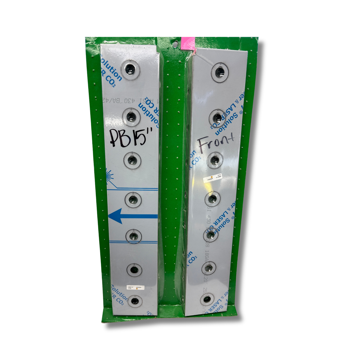 Peterbilt 15 Inch Front Air Breather Brackets with 14 Light Cutouts | RoadWorks