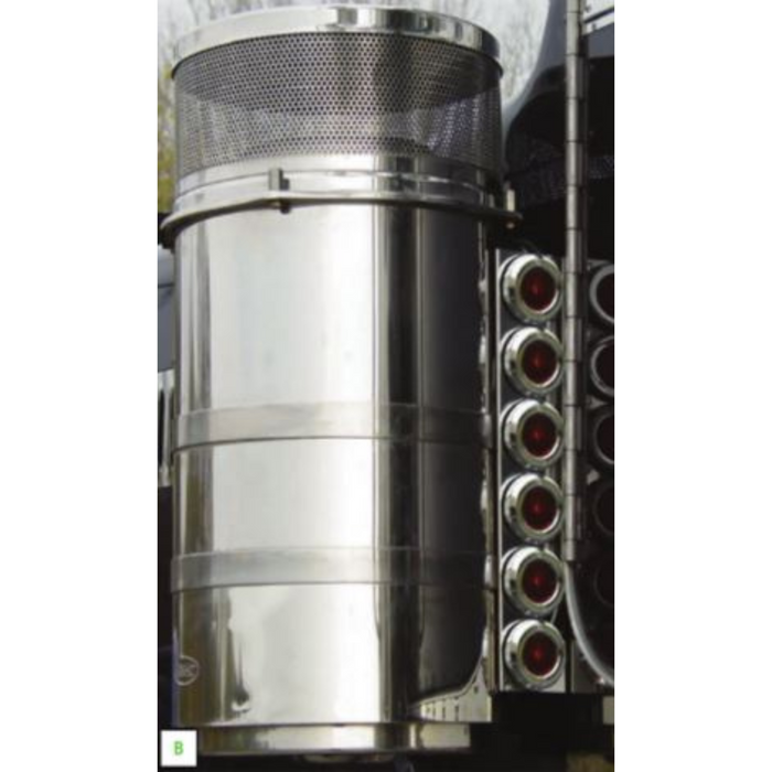 Solid Rear Breather Bracket | 15" | Peterbilt | RoadWorks