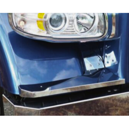 Peterbilt 388/389 Front Fender Bracket Covers | Stainless Steel | Pair | RoadWorks