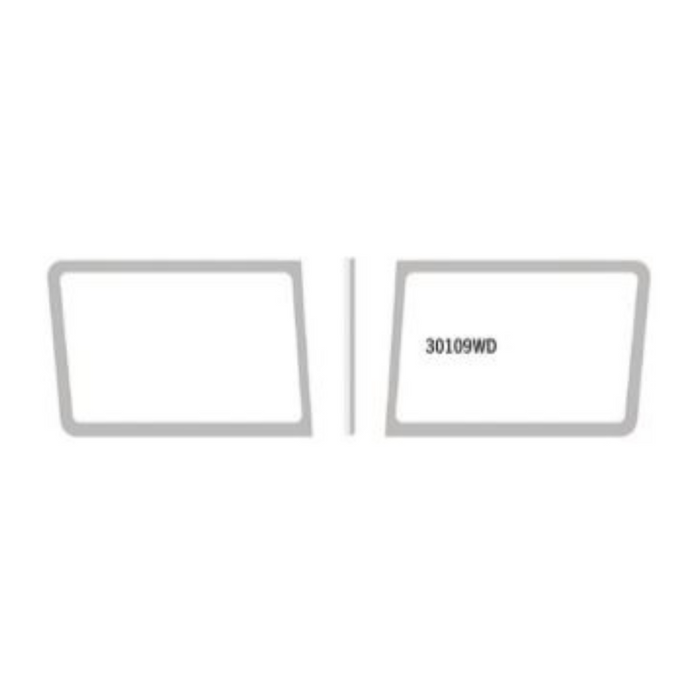 Wide Windshield Trim | 3pc | Peterbilt | RoadWorks