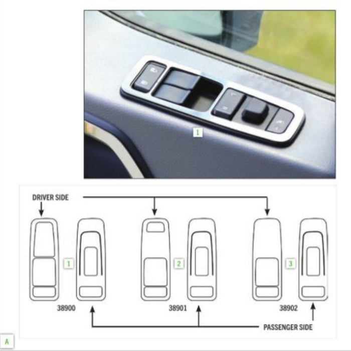Interior Power Window Trim| Peterbilt 567/579 | RoadWorks
