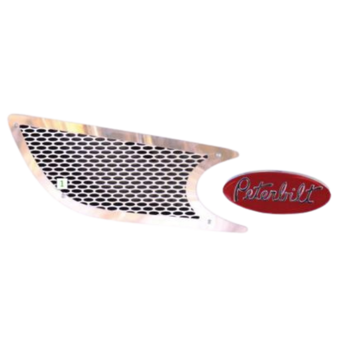 Peterbilt 587 Intake Trim | Stainless Steel | Oval Holes | Breather Screen Replacement | RoadWorks