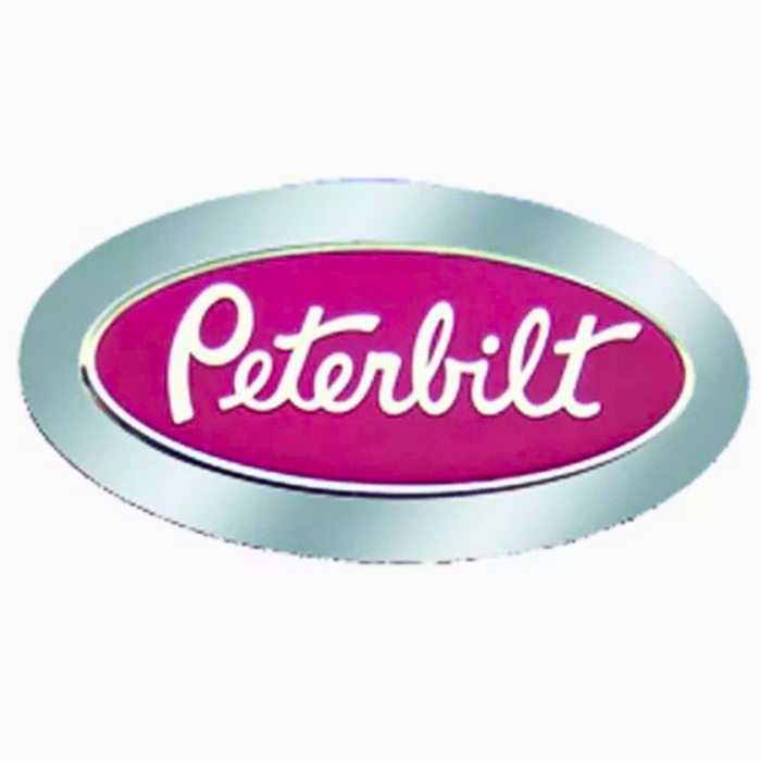 Peterbilt Logo Trim Halo | 9½″ x 4¾″ | Mirror-Polished Stainless Steel | RoadWorks