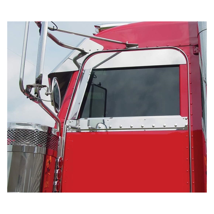 Peterbilt Top of Door Trim 5” Stainless Steel | RoadWorks