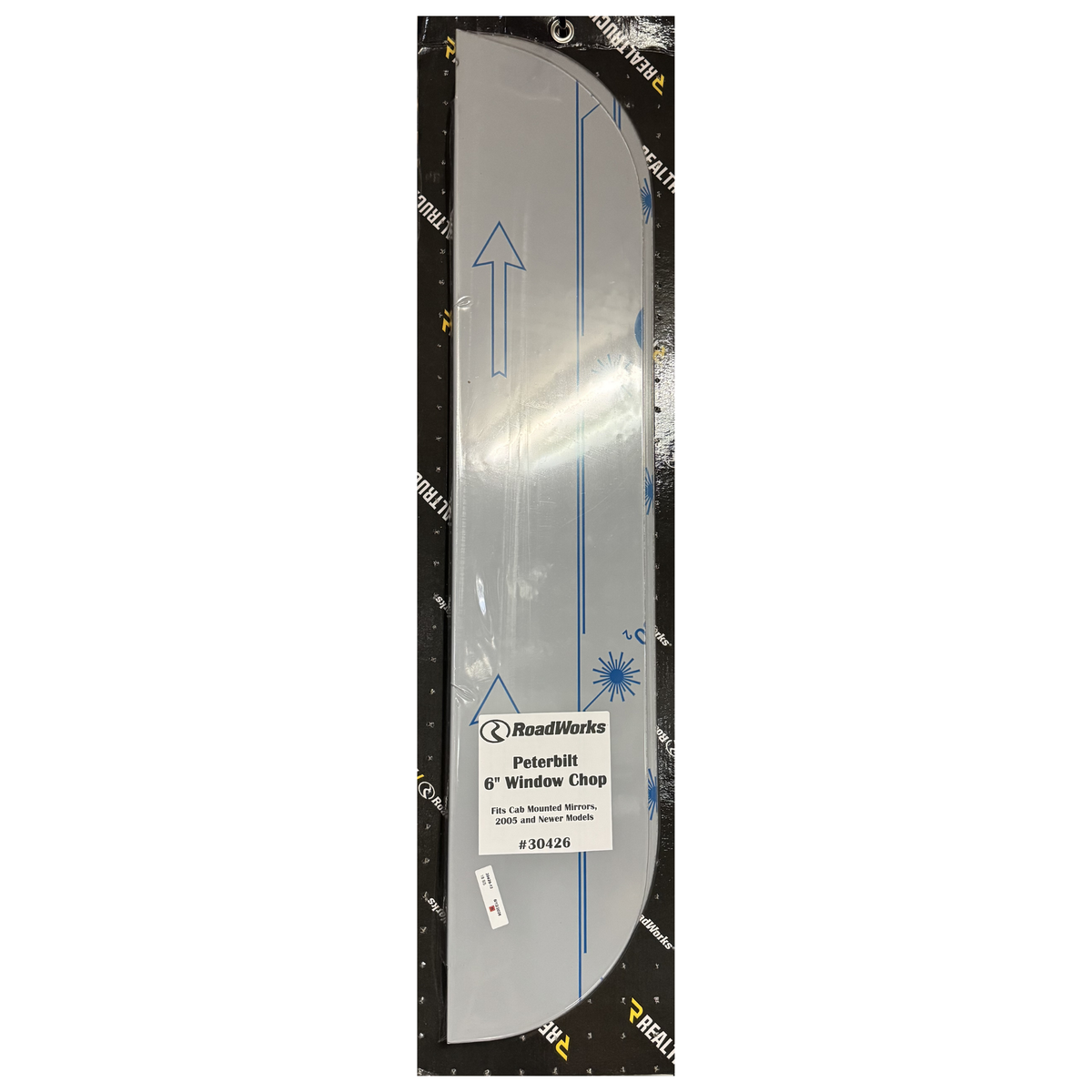 Peterbilt Top of Door Trim 6” Stainless Steel | RoadWorks
