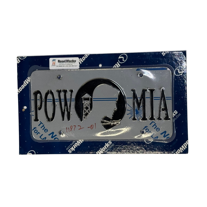 POW/MIA License Plate | Black | RoadWorks