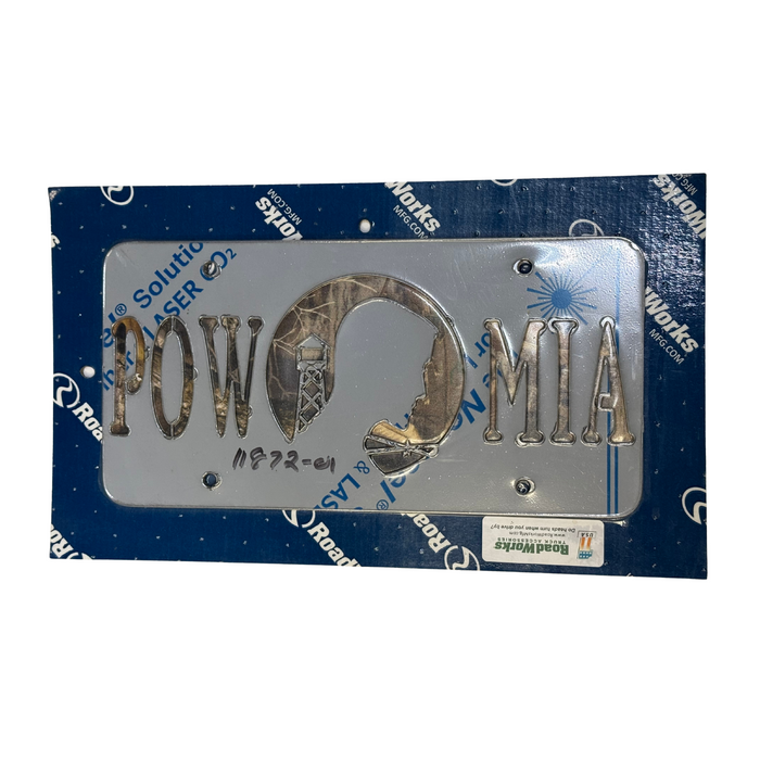 POW/MIA License Plate | Camouflage | RoadWorks