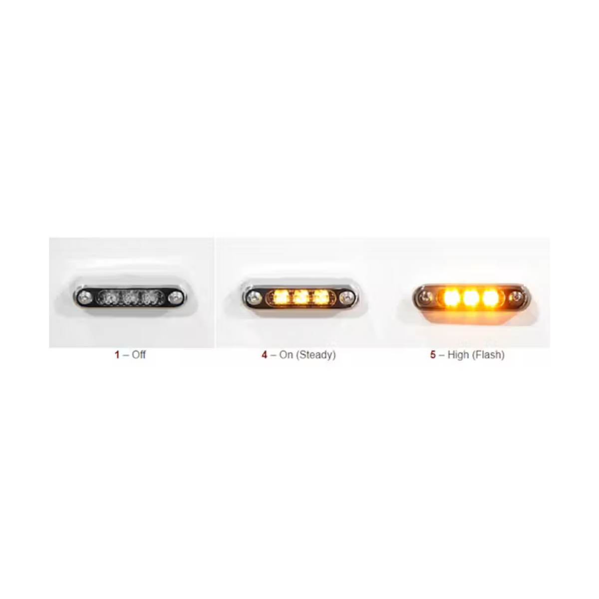 Side Signal Bracket Blind Mount Wedge | Amber | RoadWorks