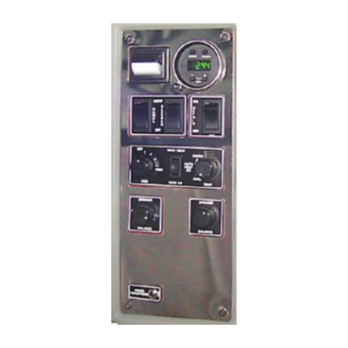 Stainless Steel Kenworth Driver Side Studio Sleeper Control Panel Up to 2004 | Driver Side | RoadWorks