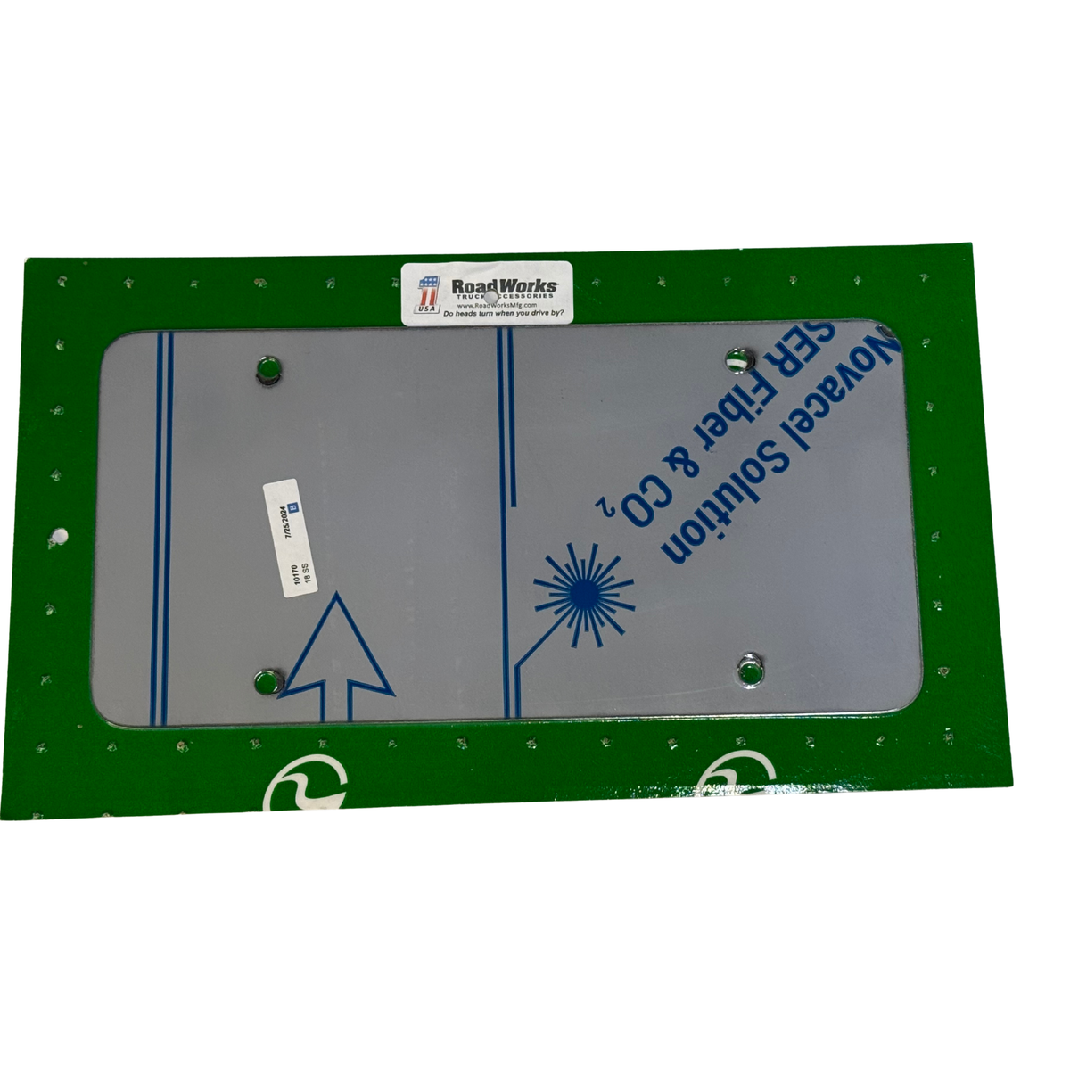 Stainless Steel Vanity Plate | Polished Finish | RoadWorks