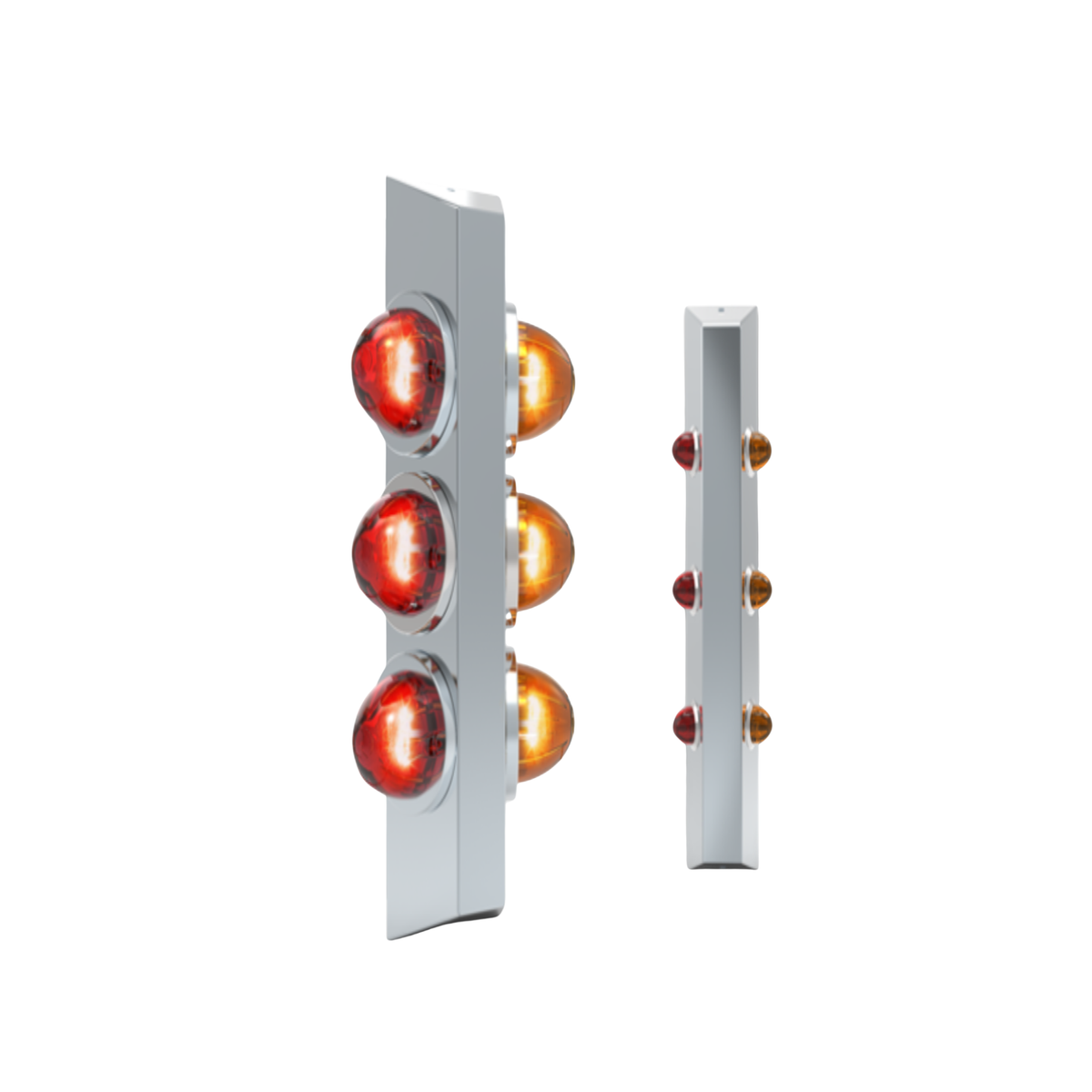 Universal Switchblade Light Bar with Watermelon or Three Quarter Inch Light Cutouts 17.75 Inch 3 Three Quarter Cutouts | RoadWorks