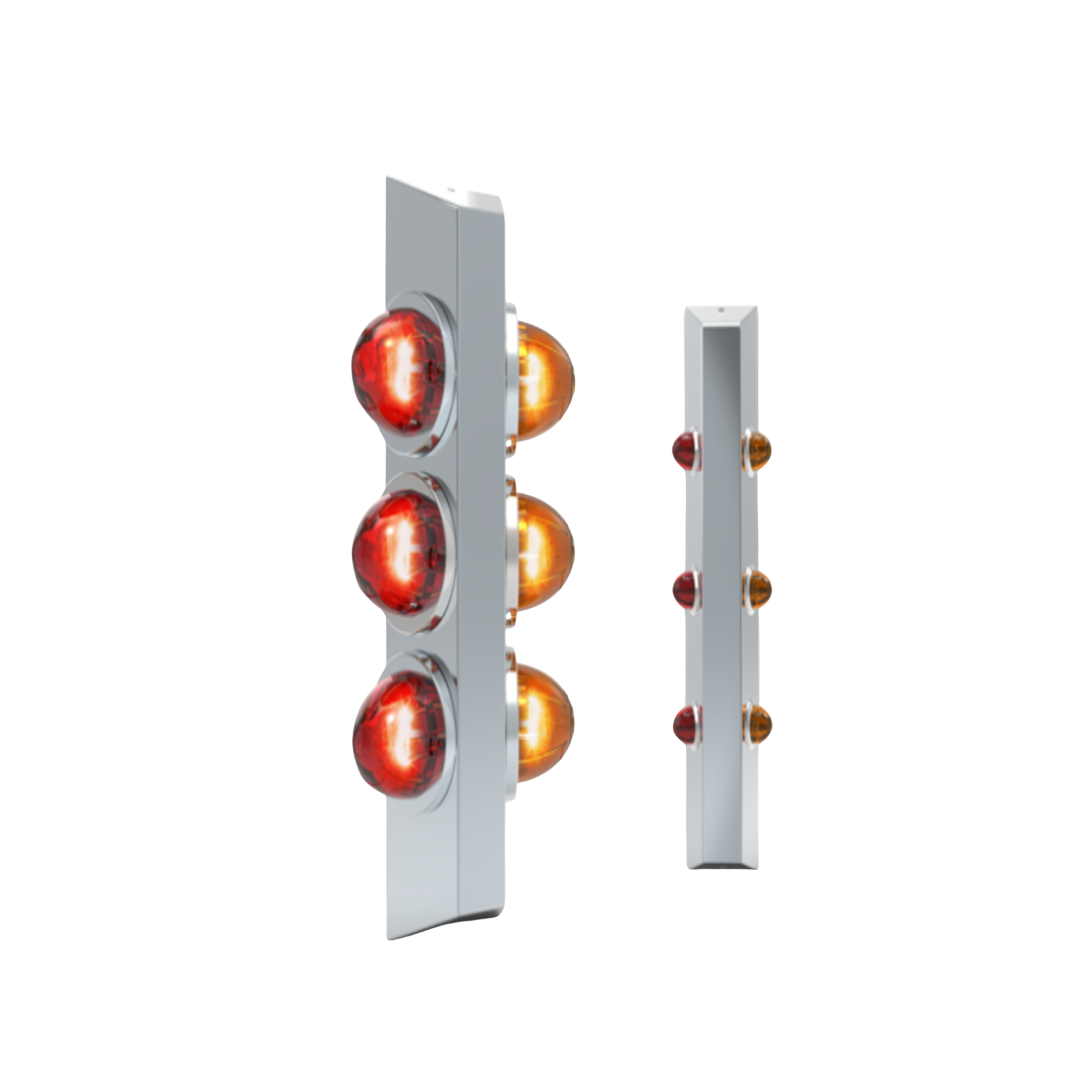 Universal Switchblade Light Bar with Watermelon or Three Quarter Inch Light Cutouts 17.75 Inch 3 Three Quarter Cutouts | RoadWorks