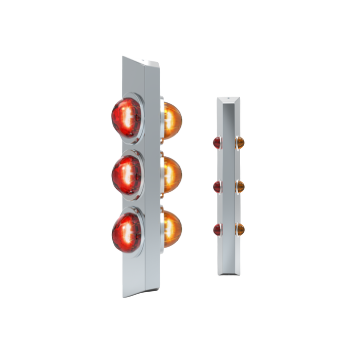 Universal Switchblade Light Bar with Watermelon or Three Quarter Inch Light Cutouts 17.75 Inch 3 Watermelon Cutouts | RoadWorks