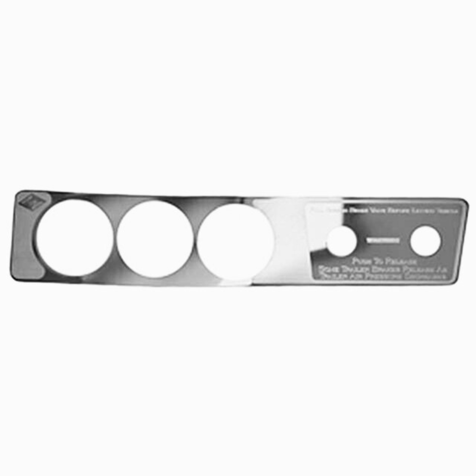 Stainless Steel A/C Heater Control Plate with Dial Opening | Rockwood