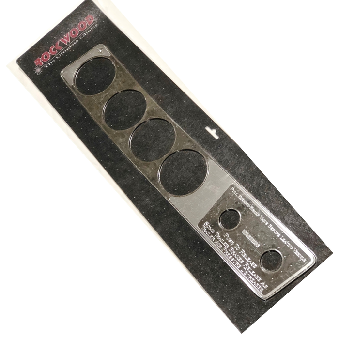Stainless Steel A/C Heater Control Plate with Dial Opening | Rockwood