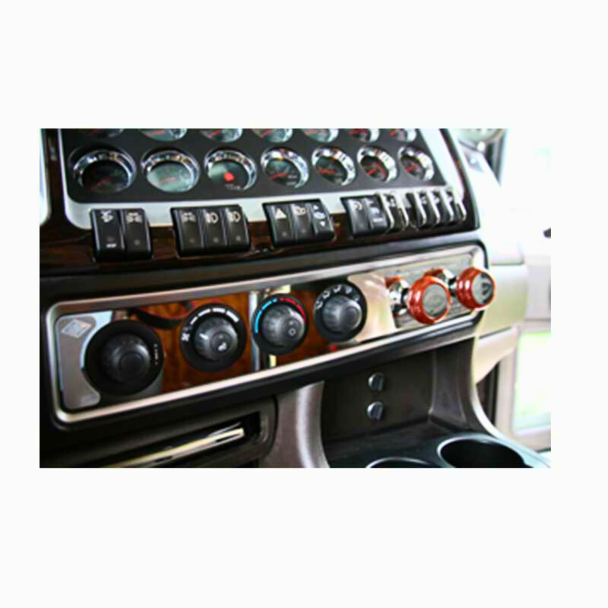 Stainless Steel A/C Heater Control Plate with Dial Opening | Rockwood