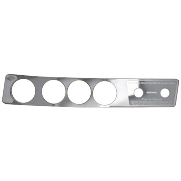 Stainless Steel A/C Heater Control Plate with Dial Opening | Rockwood