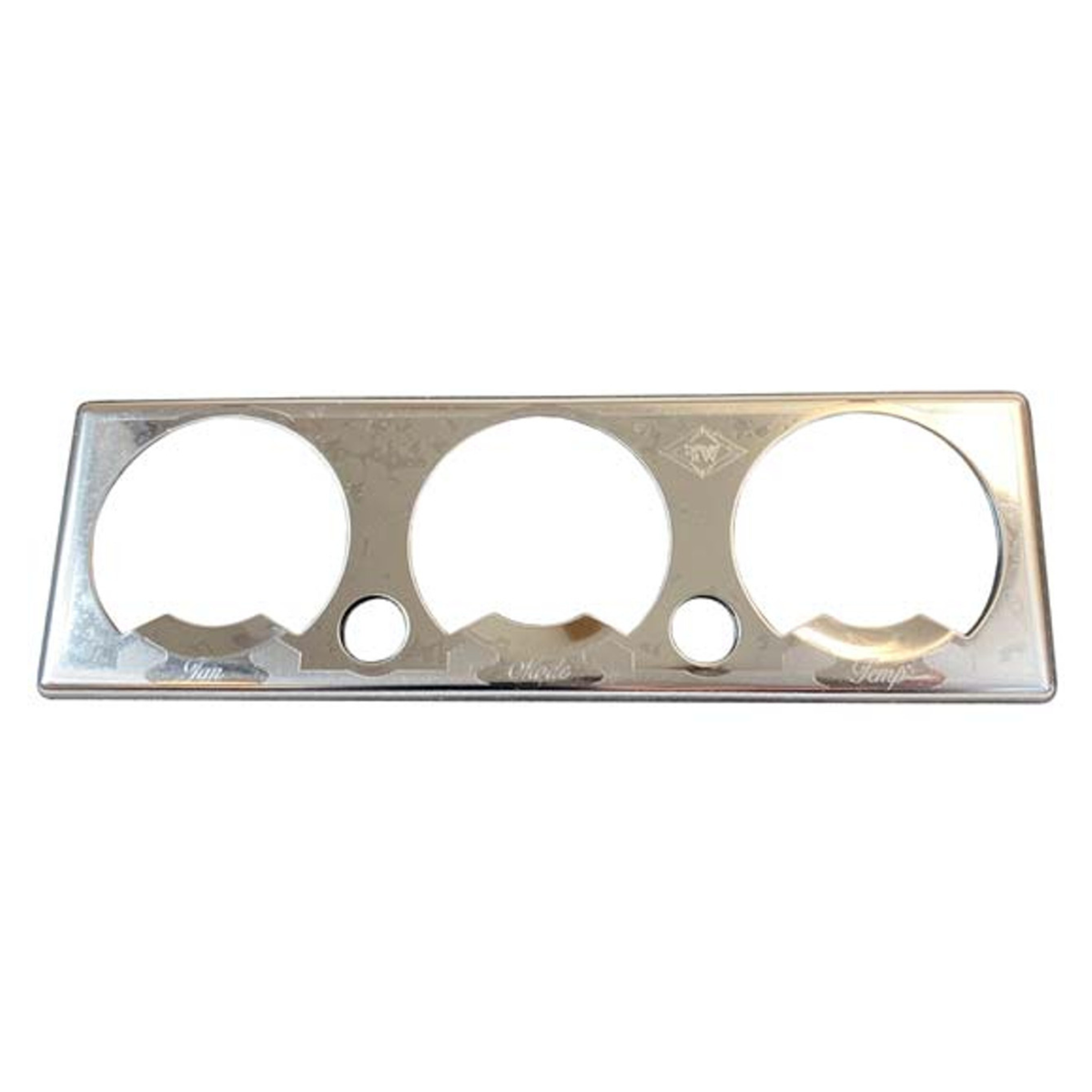 A/C and Heater Control Plate | Stainless Steel Engraved Dash Panel Trim | Rockwood