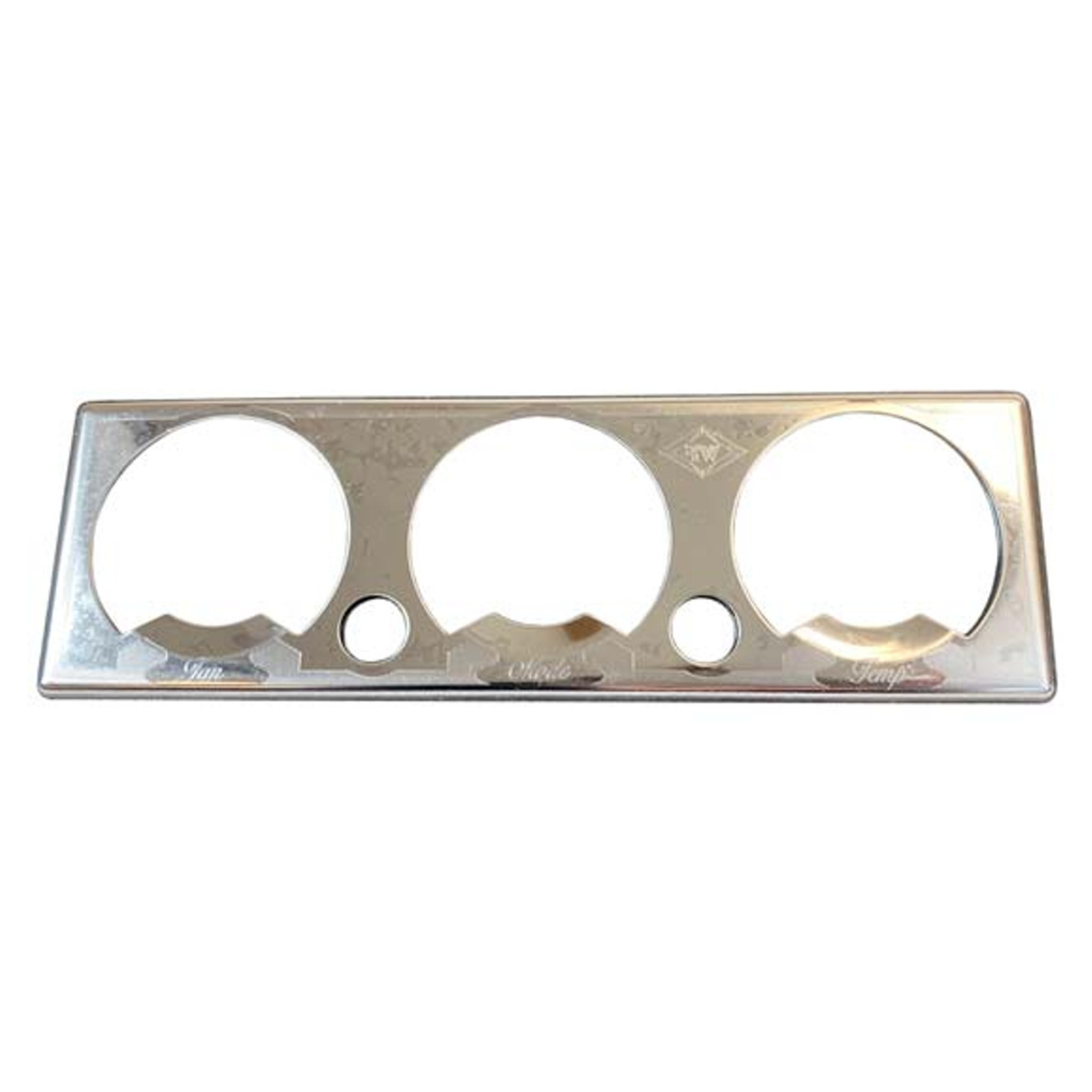 A/C and Heater Control Plate | Stainless Steel Engraved Dash Panel Trim | Rockwood