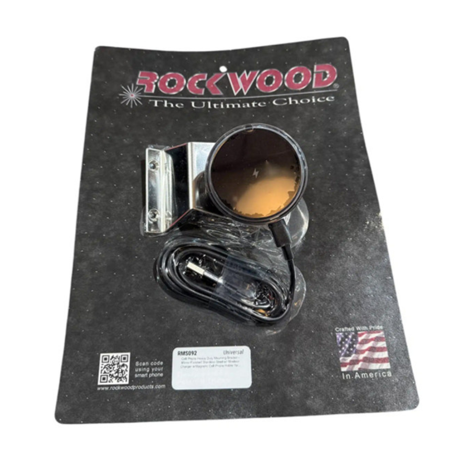 Cell Phone Mounting Bracket Heavy Duty with Wireless Charging | Rockwood