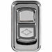 Chrome Actuator Button for Electric Rocker Switches | Blank Diamond Logo | Rockwood