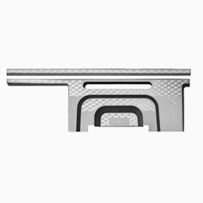 Diamond Pattern Dashboard Panel Molding Trim Horizontal | Stainless Steel 4 Piece Set | Rockwood