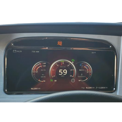 2023 Digital Dashboard Display Bezel | Chrome Plated Billet Aluminum | Rockwood