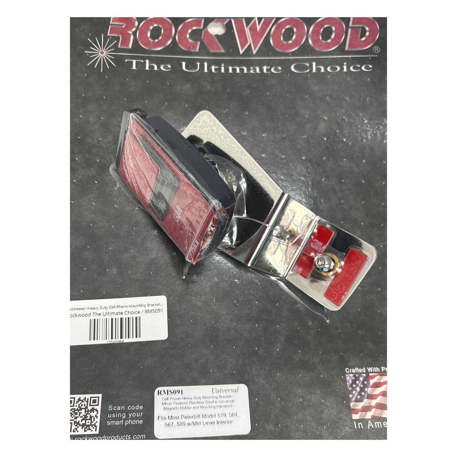 Heavy Duty Magnetic Cell Phone Mounting Bracket | Peterbilt 579 564 567 589 | Rockwood