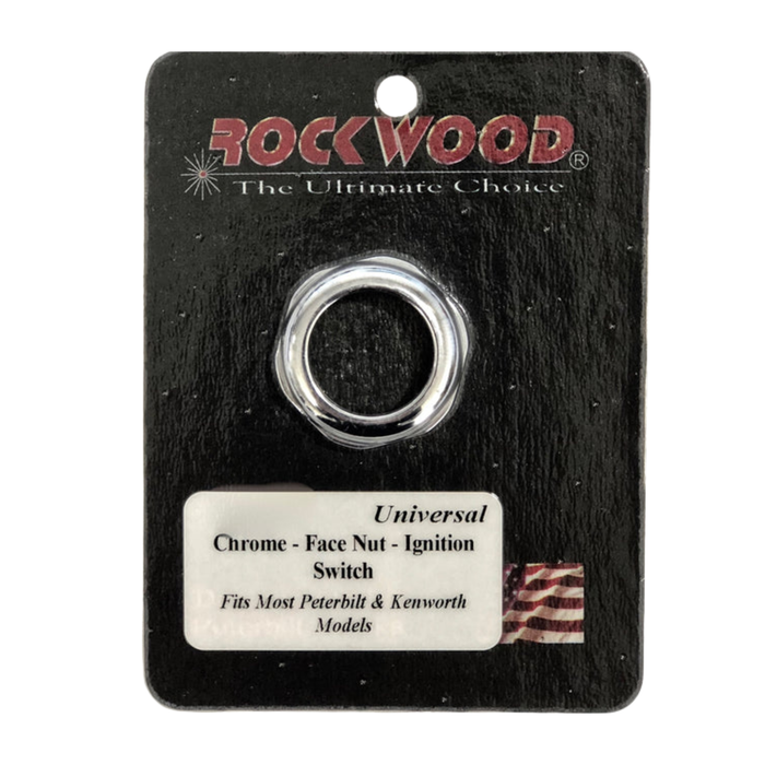 Ignition Switch Face Nut | Chrome Plated Interior Trim | Rockwood