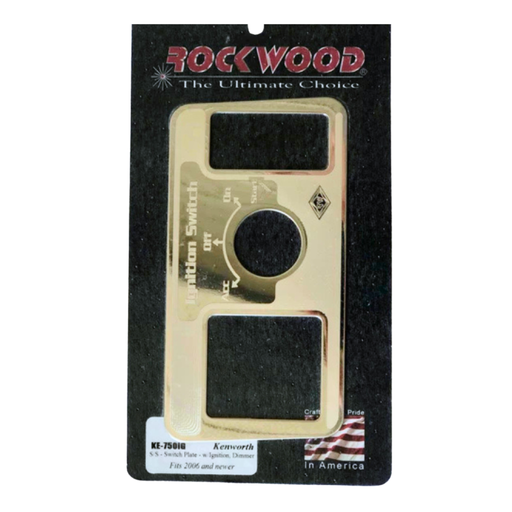 Kenworth Ignition Switch Plate | Stainless Steel Interior Trim | Rockwood