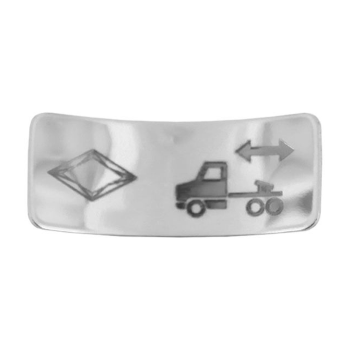 Stainless Steel Horizontal Air Switch Rocker Cover | Fifth Wheel Control | Rockwood