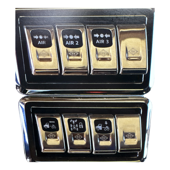 Stainless Steel Actuator Button Cover One Cut Out 10 Pack | Rockwood