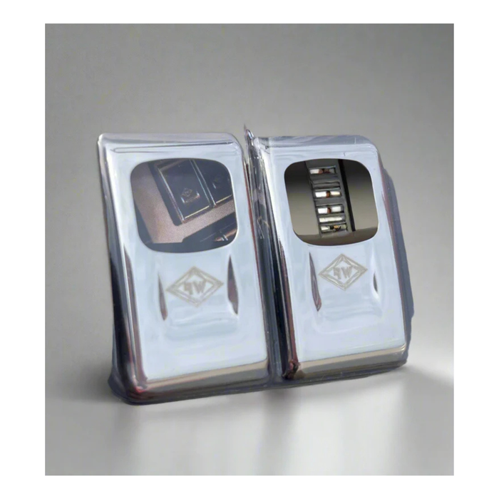 Stainless Steel Actuator Button Cover One Cut Out | Rockwood