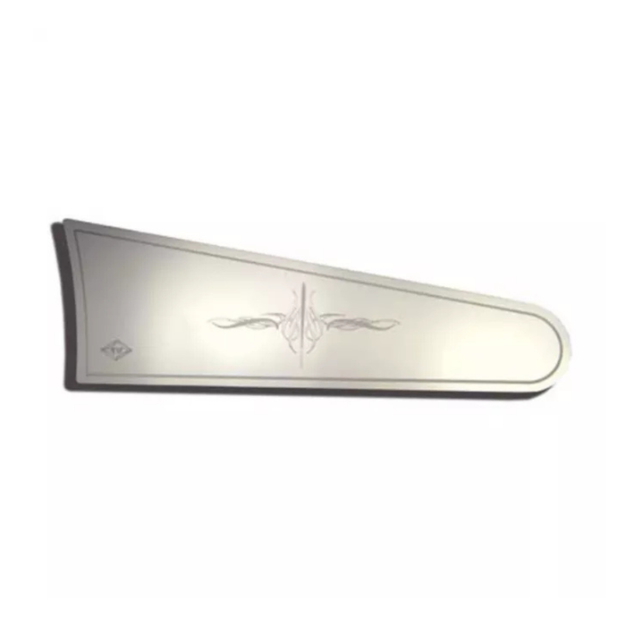 Top Pocket Dashboard Insert with E2 Flourish Engraving | Stainless Steel Interior Trim | Rockwood