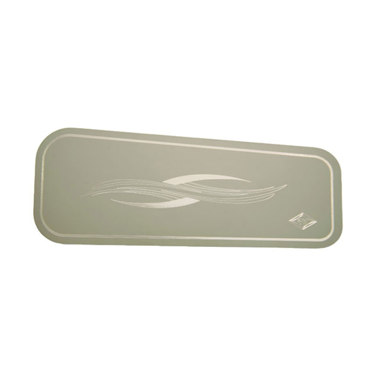 Top Pocket Dashboard Insert Passenger Side | Stainless Steel Interior Trim | Rockwood