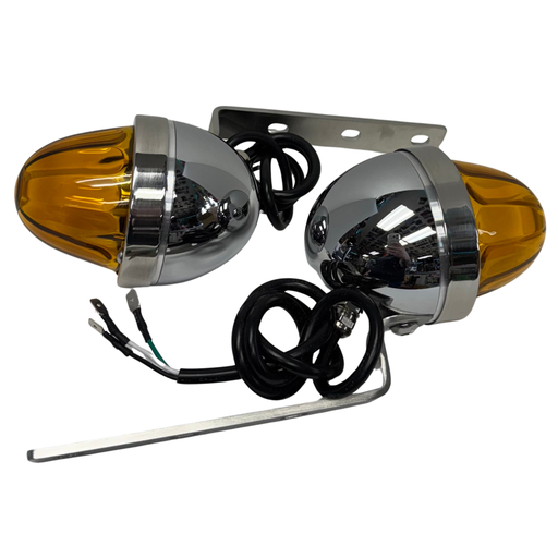 Bumper Lights 1156 – Light Amber | Glass Lens Housing | Sonora Light Co.