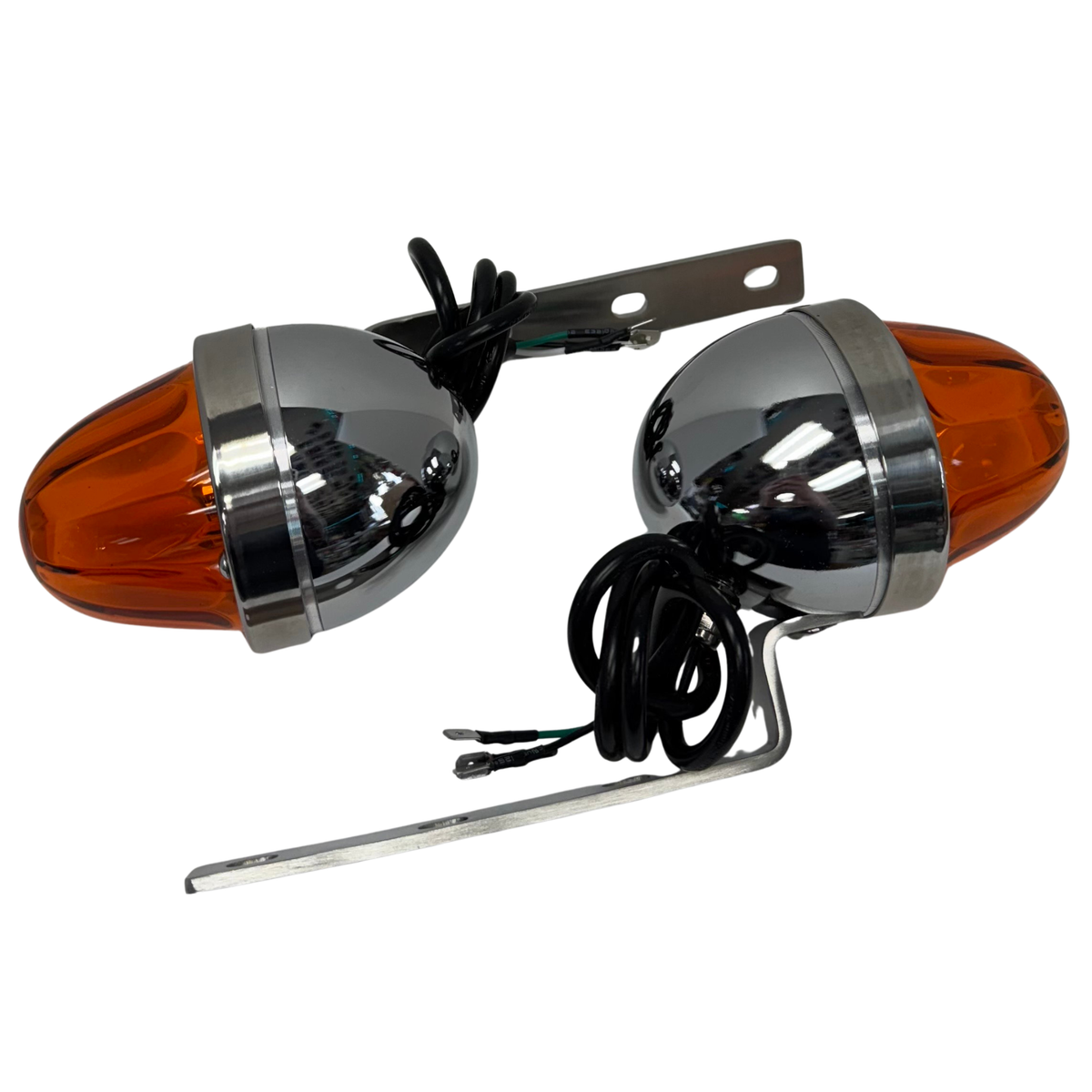 Bumper Lights 1157 – Dark Amber | Glass Lens Housing | Sonora Light Co.