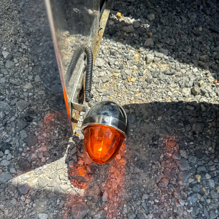 Bumper Lights 1157 – Dark Amber | Glass Lens Housing | Sonora Light Co.