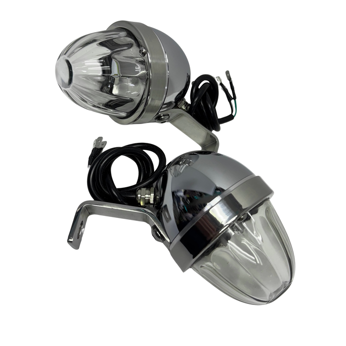 H1 Mirror Lights – Clear | Precision Glass Lens | Sonora Light Co.