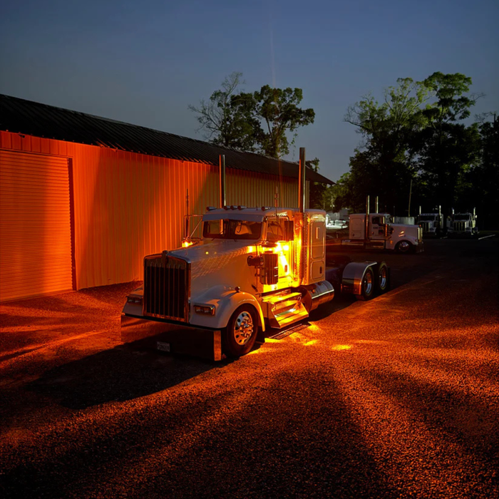 H1 Mirror Lights – Dark Amber | Precision Glass Lens | Sonora Light Co.