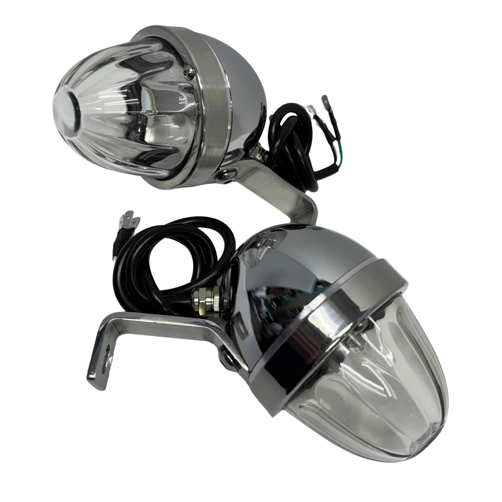 Mirror Lights 1157 – Clear | Glass Lens Housing | Sonora Light Co.