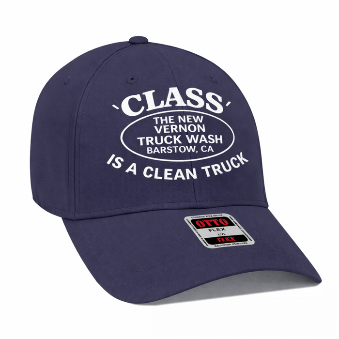 Flex Fit Hat in Dark Blue | The New Vernon Truck Wash