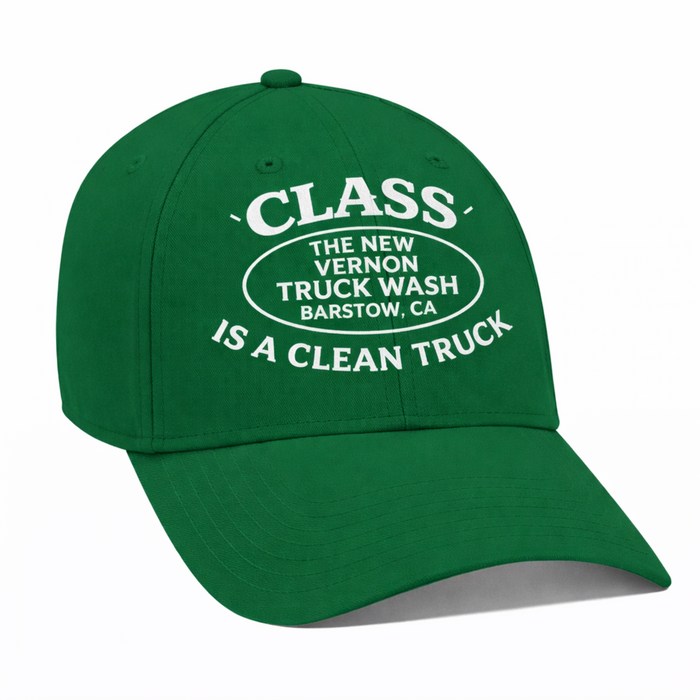 Flex Fit Hat in Green | The New Vernon Truck Wash