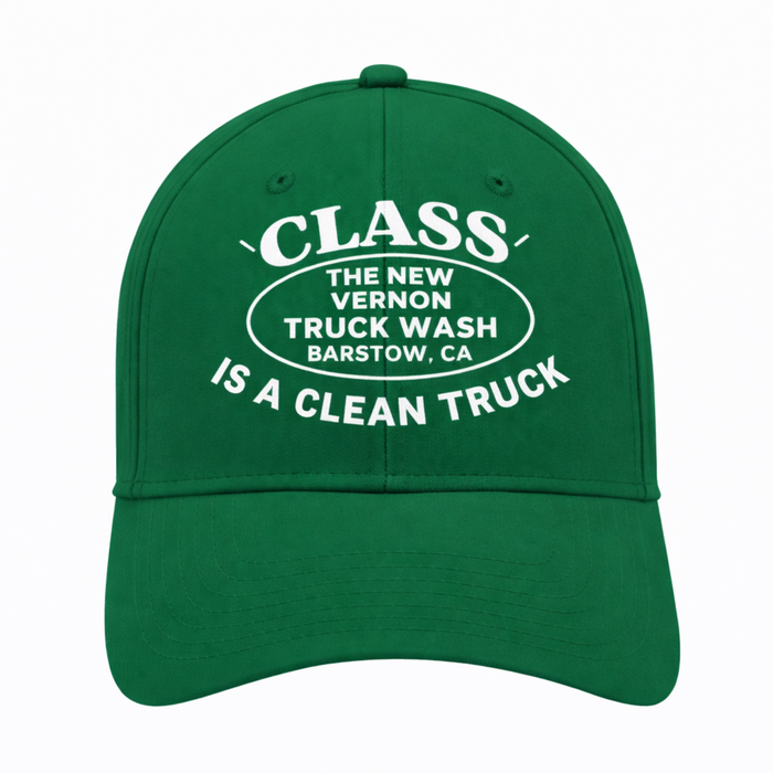 Flex Fit Hat in Green | The New Vernon Truck Wash