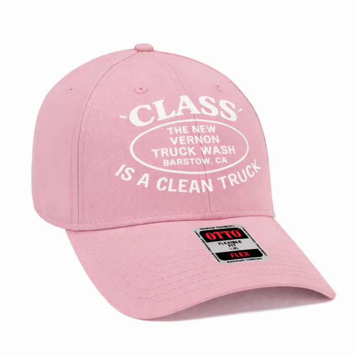 Flex Fit Hat in Pink | The New Vernon Truck Wash