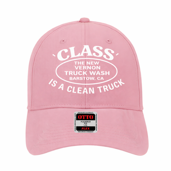 Flex Fit Hat in Pink | The New Vernon Truck Wash