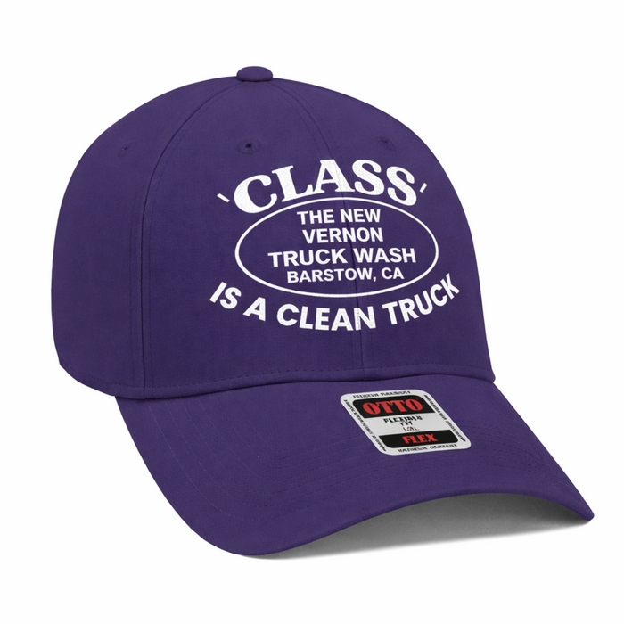 Flex Fit Hat in Purple | The New Vernon Truck Wash