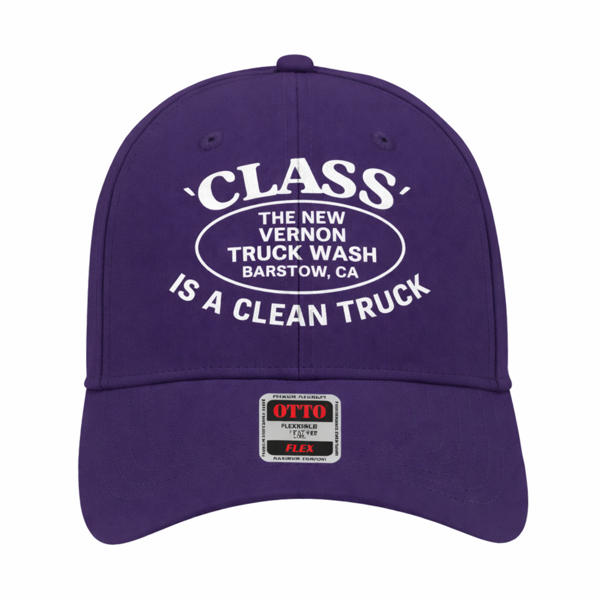 Flex Fit Hat in Purple | The New Vernon Truck Wash